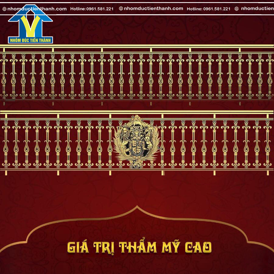 Lan can nhôm đúc - LC038