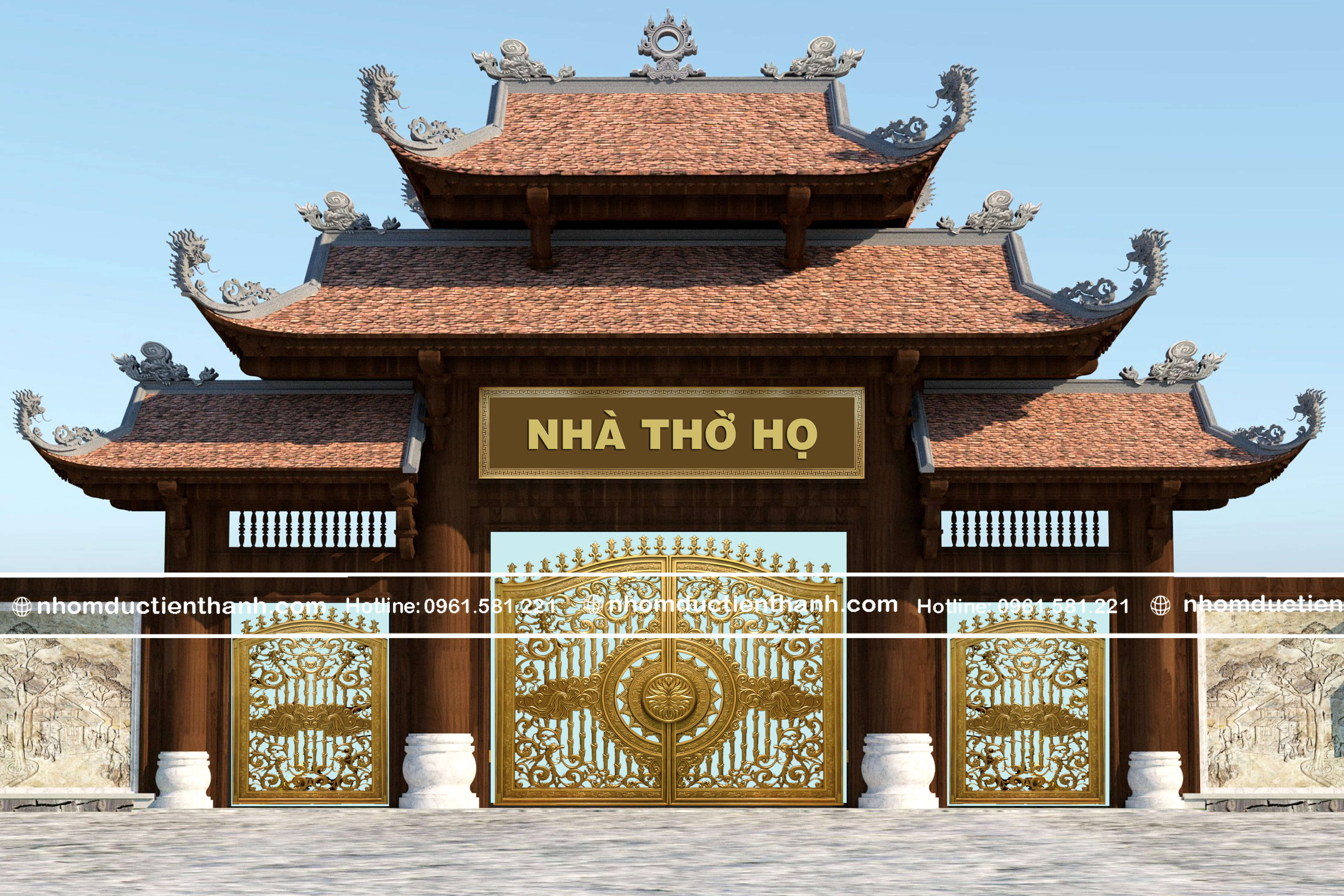 Cổng nhôm đúc mẫu C-137