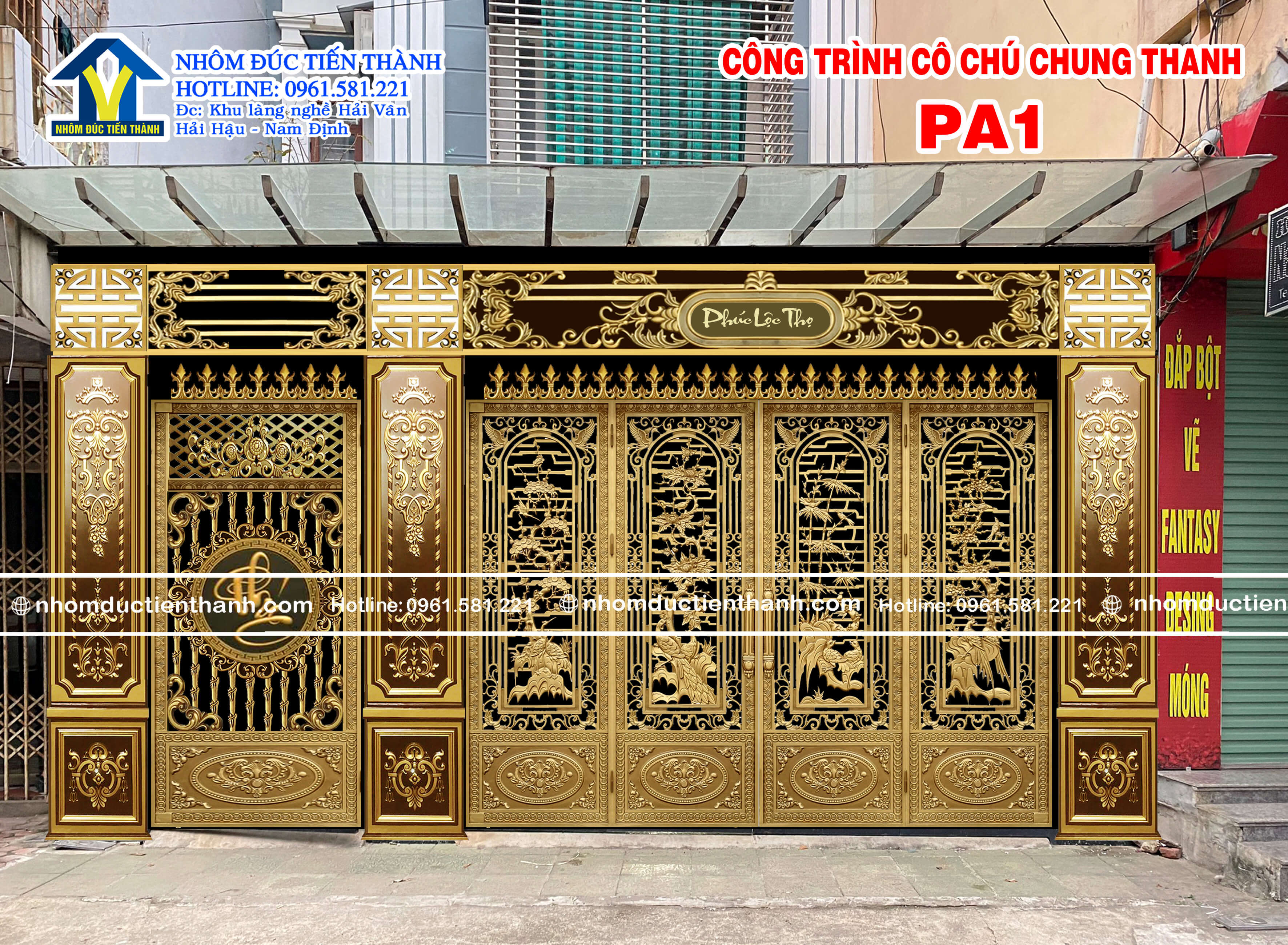Cổng nhôm đúc mẫu C-175