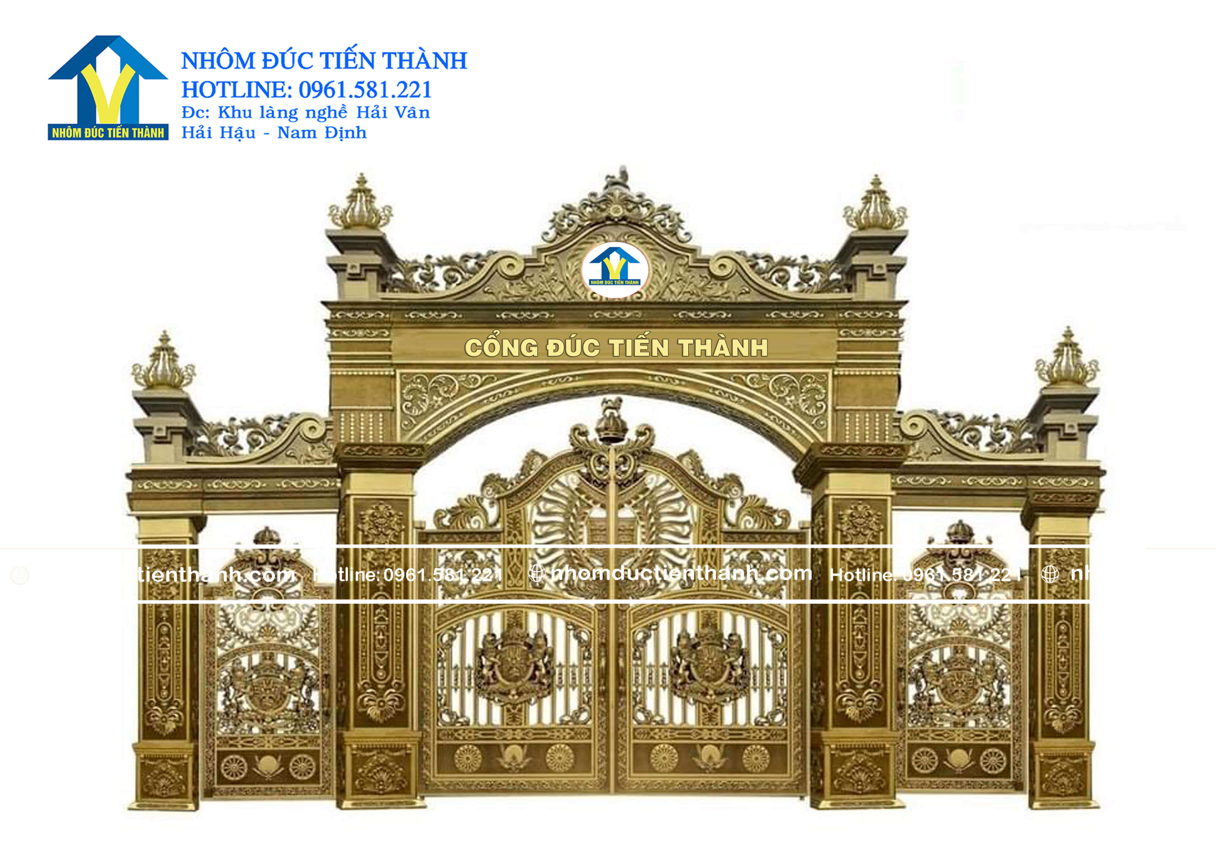 Cổng nhôm đúc mẫu C-127