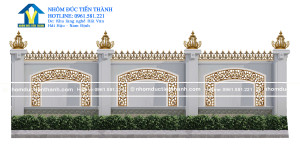 Hàng rào nhôm đúc mẫu HR -079