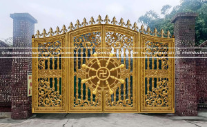 Cổng nhôm đúc mẫu C-129