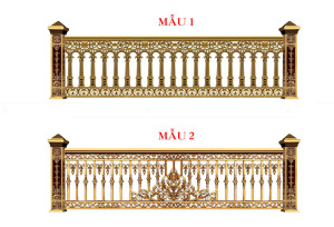 Lan can nhôm đúc - LC035