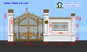 Cổng nhôm đúc mẫu C-192