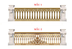 Lan can nhôm đúc - LC036