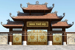 Cổng nhôm đúc mẫu C-136