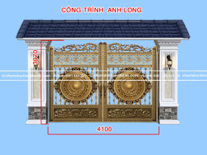 Cổng nhôm đúc mẫu C-171