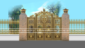 Cổng nhôm đúc mẫu C-132