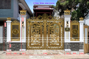 Cổng nhôm đúc mẫu C-169