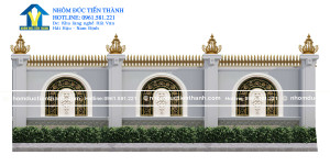 Hàng rào nhôm đúc mẫu HR -077