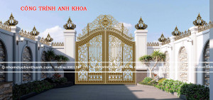 Cổng nhôm đúc mẫu C-168