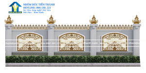 Hàng rào nhôm đúc mẫu HR -080