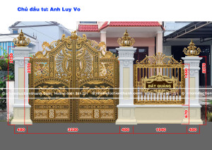 Cổng nhôm đúc mẫu C-143