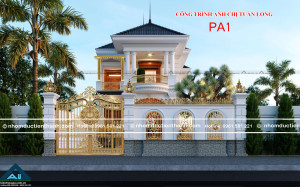 Cổng nhôm đúc mẫu C-141