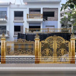 Cổng nhôm đúc mẫu C-122