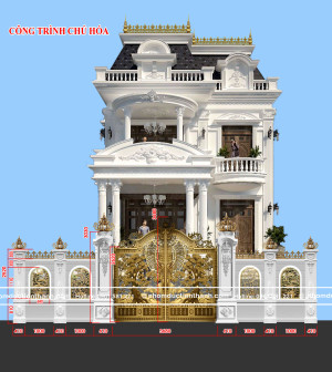 Cổng nhôm đúc mẫu C-124